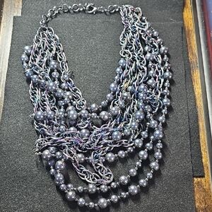 Sassy Jones Iridescent Multi-Strand Necklace